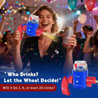 Friends engaging in the viral Shotgun Roulette drinking game challenge using Kidobum's premium tactical beverage dispenser and social interaction gear.